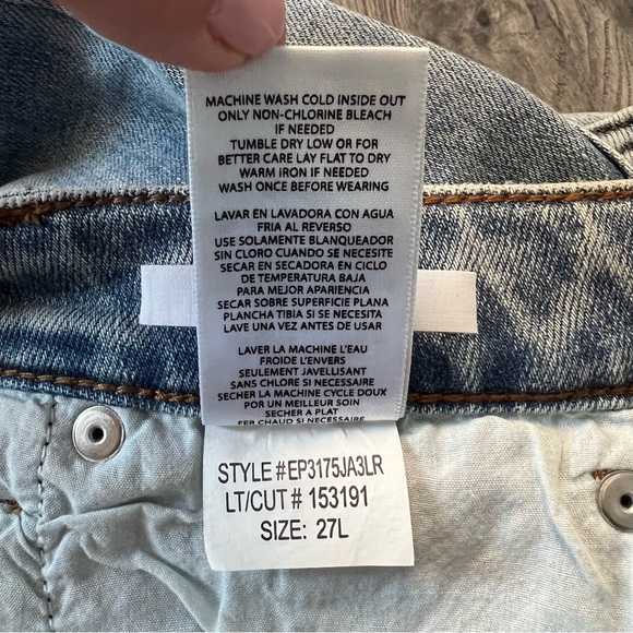 STS Blue High Rise Wide Leg Lt Blue Denim Jeans 27L - Picture 7 of 16